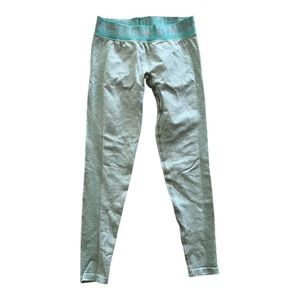 GYMSHARK Seafoam MINT Sage Green LEGGINGS Low Rise SMALL